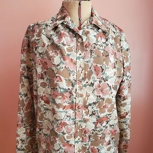 Vintage 1970s RRRRUSS Floral Blouse